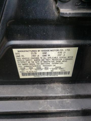Photo 10 from auction – 2006 NISSAN MAXIMA SE with VIN 1N4BA41E76C850616