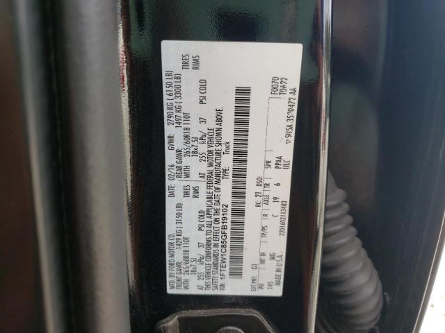 Photo 10 from auction – 2016 FORD F150 SUPER with VIN 1FTEW1C85GFB19102