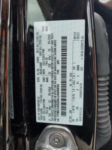 Photo 10 from auction – 2020 FORD ESCAPE TIT with VIN 1FMCU0DZ4LUA68854