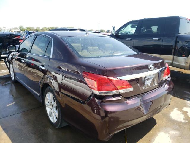 Photo 3 from auction – 2011 TOYOTA AVALON BAS with VIN 4T1BK3DB1BU423595