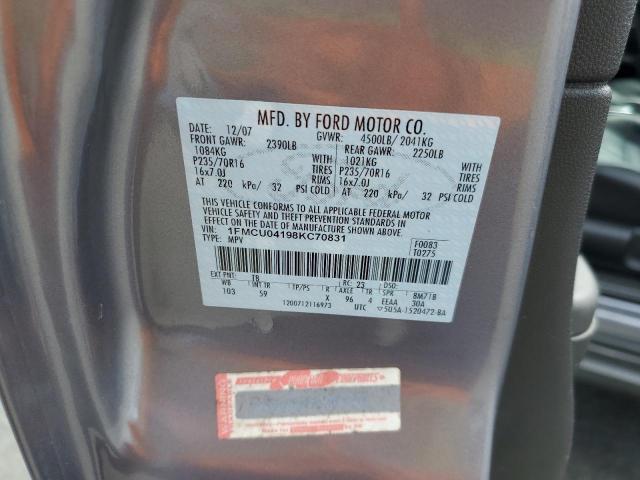 Photo 10 from auction – 2008 FORD ESCAPE LIM with VIN 1FMCU04198KC70831