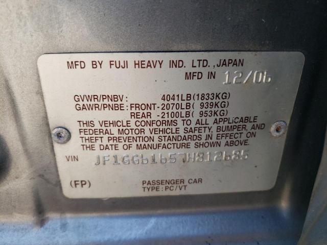 Photo 10 from auction – 2007 SUBARU IMPREZA 2. with VIN JF1GG61657H812685