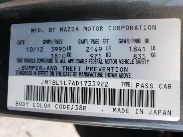 Photo 10 from auction – 2013 MAZDA 3 I with VIN JM1BL1L76D1735922