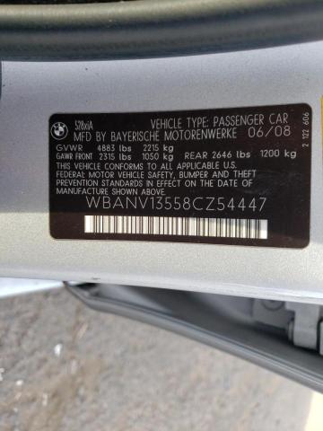 Photo 10 from auction – 2008 BMW 528 XI with VIN WBANV13558CZ54447