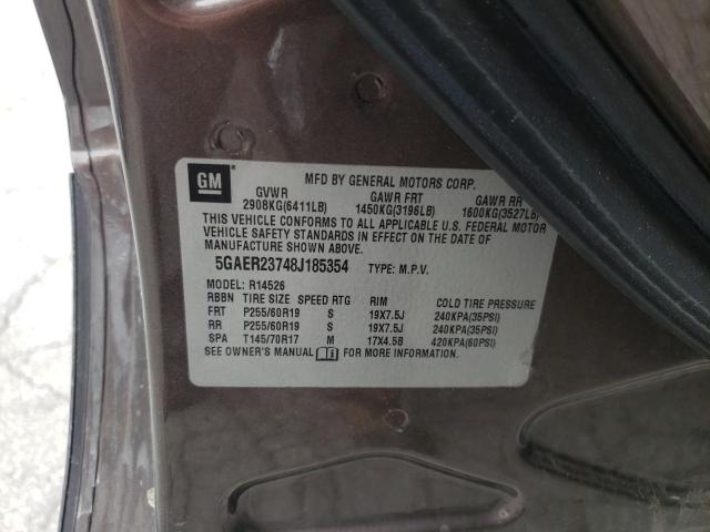Foto 10 de la subasta – 2008 BUICK ENCLAVE CX con VIN 5GAER23748J185354