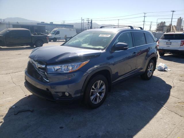 Photo 2 from auction – 2016 TOYOTA HIGHLANDER with VIN 5TDBKRFH2GS306922