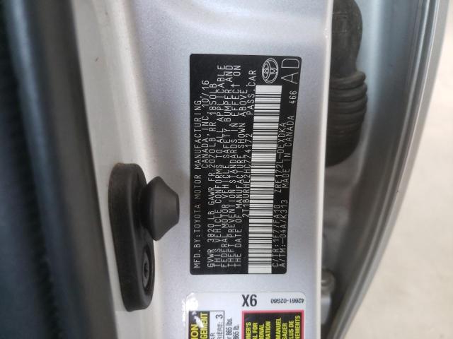 Photo 10 from auction – 2017 TOYOTA COROLLA L with VIN 2T1BURHE2HC774172
