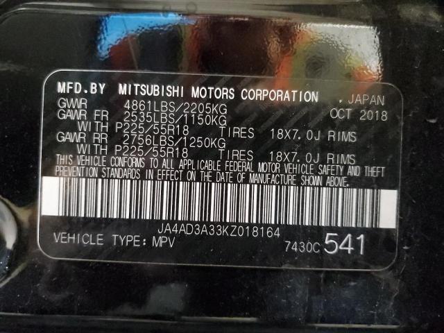 Photo 10 from auction – 2019 MITSUBISHI OUTLANDER with VIN JA4AD3A33KZ018164