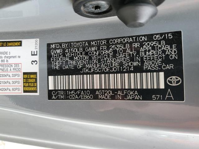 Photo 10 from auction – 2015 TOYOTA SCION TC with VIN JTKJF5C70FJ011214