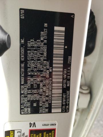 Photo 10 from auction – 2010 TOYOTA VENZA with VIN 4T3ZA3BB1AU034014