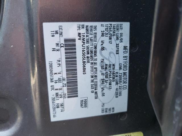 Photo 10 from auction – 2005 FORD EXPEDITION with VIN 1FMPU16505LB06865