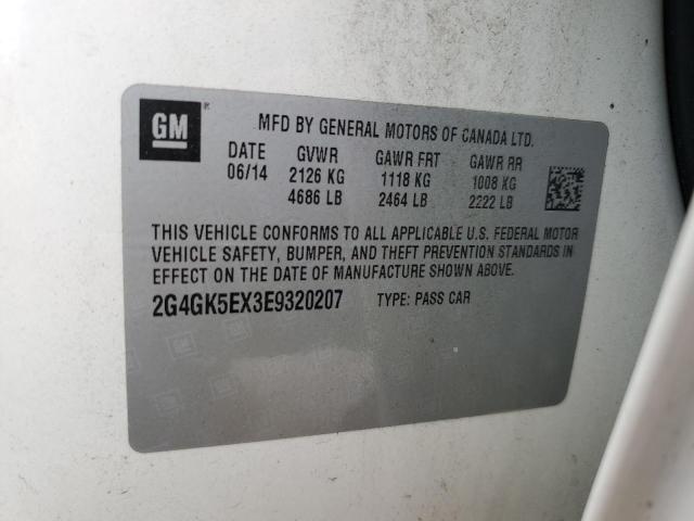 Photo 10 from auction – 2014 BUICK REGAL with VIN 2G4GK5EX3E9320207