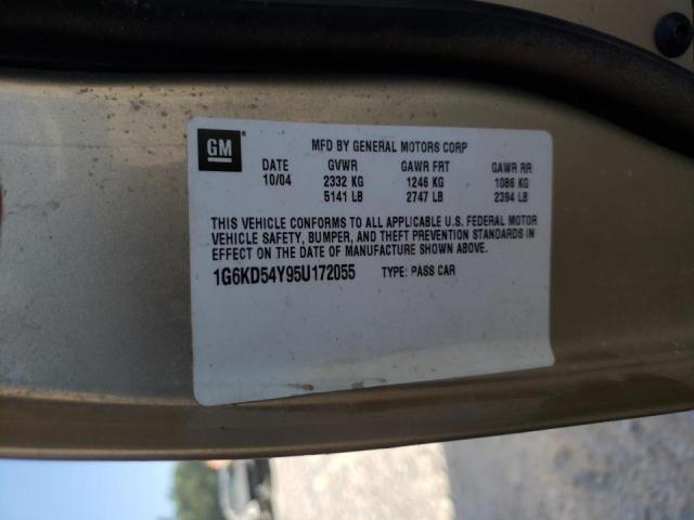 Photo 10 from auction – 2005 CADILLAC DEVILLE with VIN 1G6KD54Y95U172055
