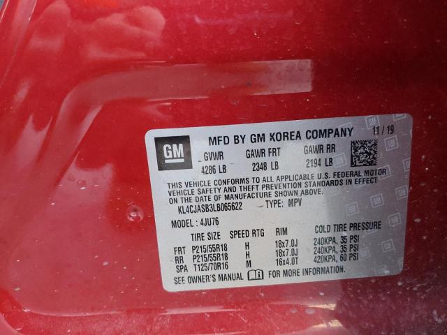 Photo 10 from auction – 2020 BUICK ENCORE PRE with VIN KL4CJASB3LB065622