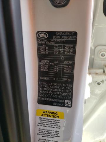 Photo 10 from auction – 2020 LAND ROVER RANGE ROVE with VIN SALZP2FX4LH077746