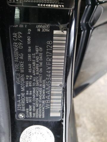 Photo 10 from auction – 2000 BMW 328 I with VIN WBAAM5344YFR17128