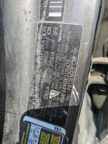 Photo 10 from auction – 2014 KIA FORTE LX with VIN KNAFX4A60E5126477