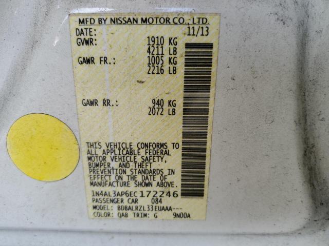 Photo 10 from auction – 2014 NISSAN ALTIMA 2.5 with VIN 1N4AL3AP6EC172246