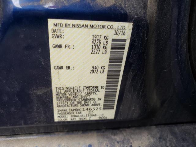 Photo 10 from auction – 2017 NISSAN ALTIMA SR with VIN 1N4AL3AP6HC146525