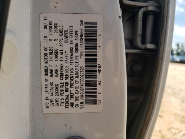 Photo 10 from auction – 2012 ACURA TSX with VIN JH4CU2F47CC027625