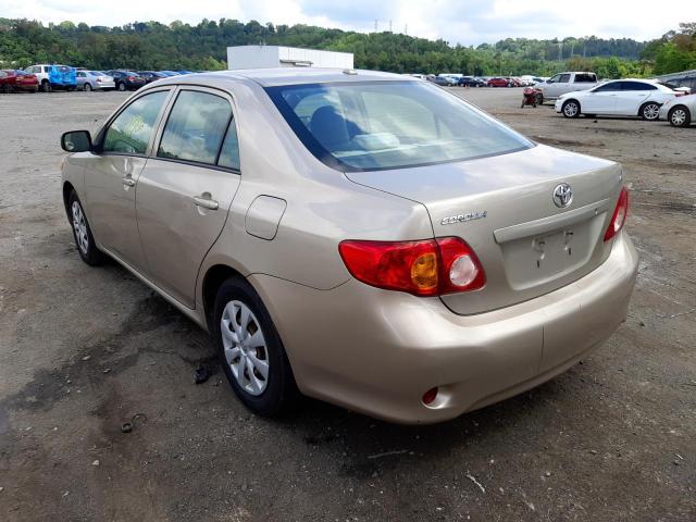 Photo 3 from auction – 2009 TOYOTA COROLLA BA with VIN 2T1BU40E19C014850