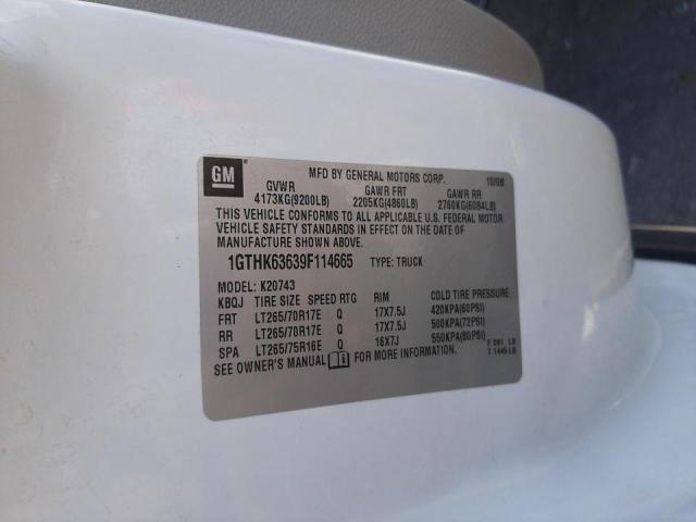 Photo 10 from auction – 2009 GMC SIERRA K25 with VIN 1GTHK63639F114665