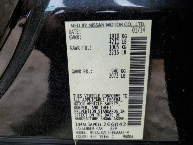 Photo 10 from auction – 2014 NISSAN ALTIMA 2.5 with VIN 1N4AL3AP0EC266042