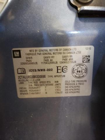 Photo 10 from auction – 2011 GMC TERRAIN SL with VIN 2CTALUEC6B6330696