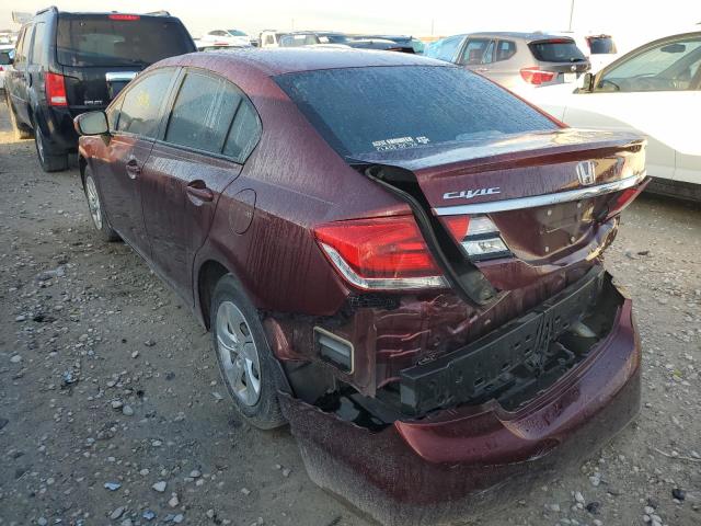 Photo 3 from auction – 2014 HONDA CIVIC LX with VIN 19XFB2F53EE043104