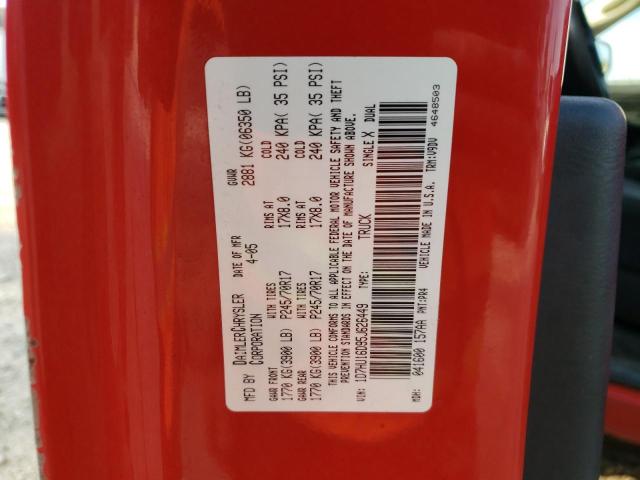 Photo 10 from auction – 2005 DODGE RAM 1500 S with VIN 1D7HU16D95J626449
