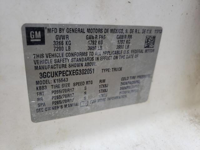 Photo 10 from auction – 2014 CHEVROLET SILVERADO with VIN 3GCUKPECXEG302051