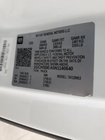 Photo 10 from auction – 2022 CHEVROLET COLORADO with VIN 1GCHSBEA5N1140640