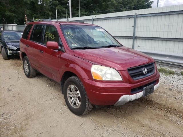 HONDA PILOT EX 2005 with VIN 2HKYF18445H539763 - Photo from auction