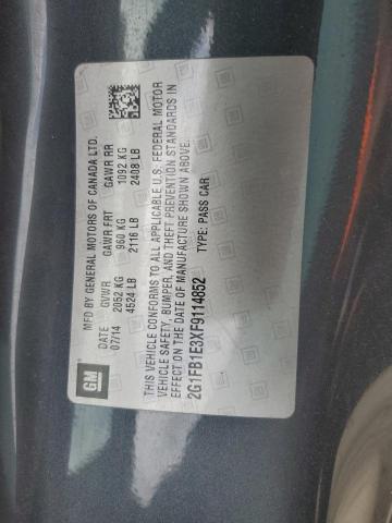 Photo 10 from auction – 2015 CHEVROLET CAMARO with VIN 2G1FB1E3XF9114852