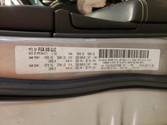 Photo 10 from auction – 2016 JEEP GRAND CHER with VIN 1C4RJFBG3GC333089
