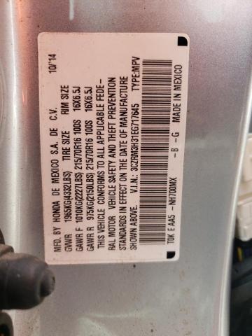 Photo 10 from auction – 2014 HONDA CR-V LX with VIN 3CZRM3H31EG717645