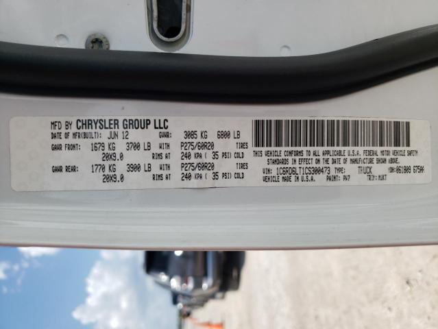 Photo 10 from auction – 2012 DODGE RAM 1500 S with VIN 1C6RD6LT1CS300473