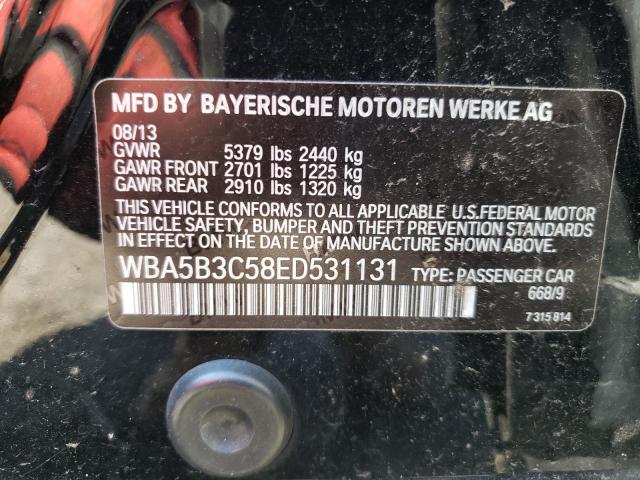 Photo 10 from auction – 2014 BMW 535 XI with VIN WBA5B3C58ED531131