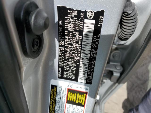 Zdjęcie 10 z aukcji – 2012 TOYOTA CAMRY BASE z VIN 4T1BF1FK3CU510339