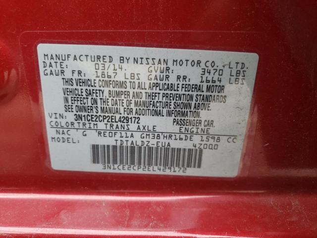 Photo 10 from auction – 2014 NISSAN VERSA NOTE with VIN 3N1CE2CP2EL429172