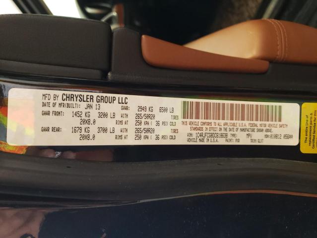 Photo 10 from auction – 2013 JEEP GRAND CHER with VIN 1C4RJFCG8DC618638