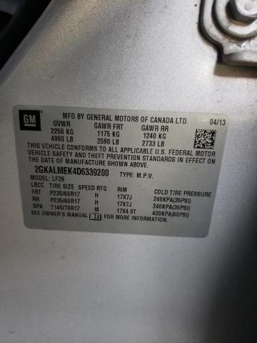 Photo 10 from auction – 2013 GMC TERRAIN SL with VIN 2GKALMEK4D6339200