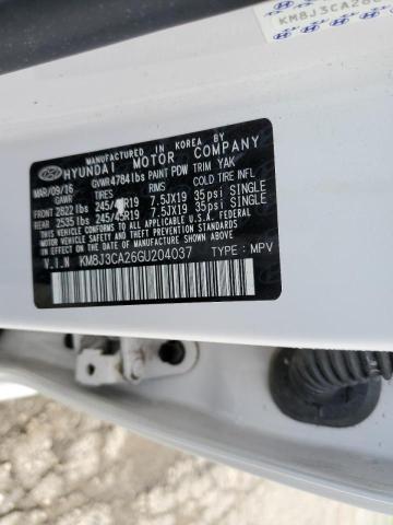 Photo 10 from auction – 2016 HYUNDAI TUCSON LIM with VIN KM8J3CA26GU204037