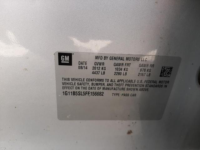 Photo 10 from auction – 2015 CHEVROLET MALIBU LS with VIN 1G11B5SL5FF156682
