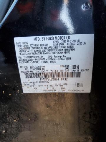Photo 10 from auction – 2017 FORD TAURUS SEL with VIN 1FAHP2E82HG118732