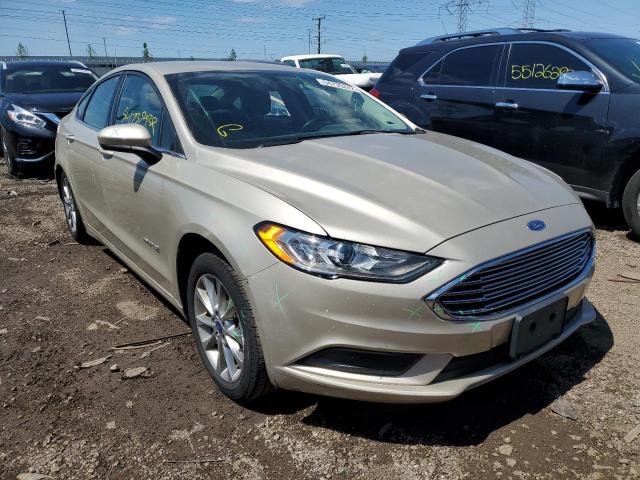 FORD FUSION SE 2017 with VIN 3FA6P0LU6HR385764 - Photo from auction