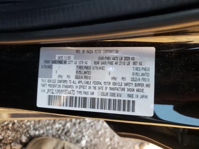 Photo 10 from auction – 2021 MAZDA 6 TOURING with VIN JM1GL1VMXM1604470