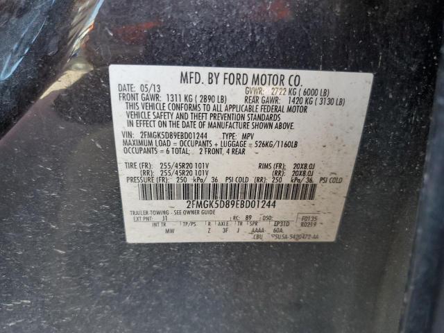 Photo 10 from auction – 2014 FORD FLEX LIMIT with VIN 2FMGK5D89EBD01244