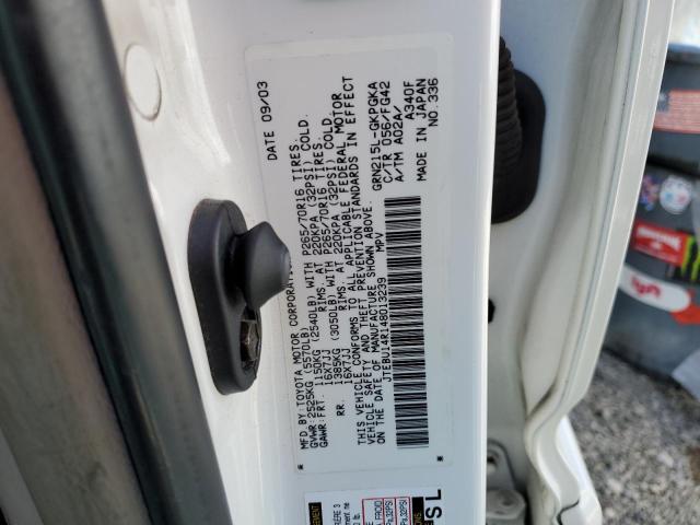 Foto 10 de la subasta – 2004 TOYOTA 4RUNNER SR con VIN JTEBU14R148013239