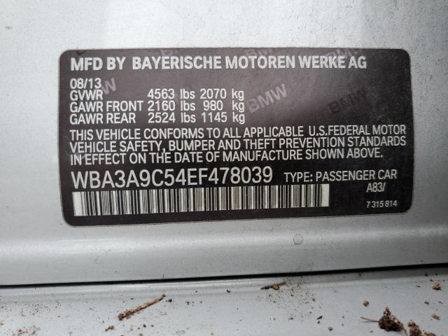 Photo 10 from auction – 2014 BMW 335 I with VIN WBA3A9C54EF478039